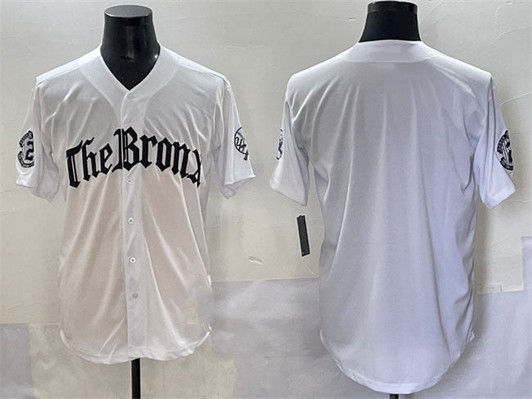 New York Yankees Blank 'Gothic Legacy Edition' Vapor Premier Limited Stitc Jersey - White