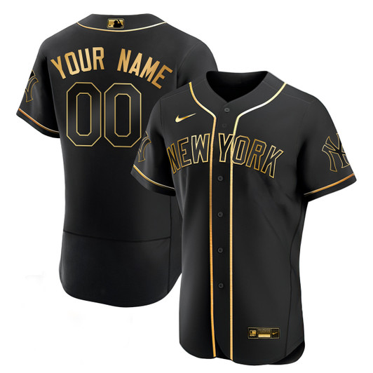 New York Yankees Limited Custom Jersey - Gold