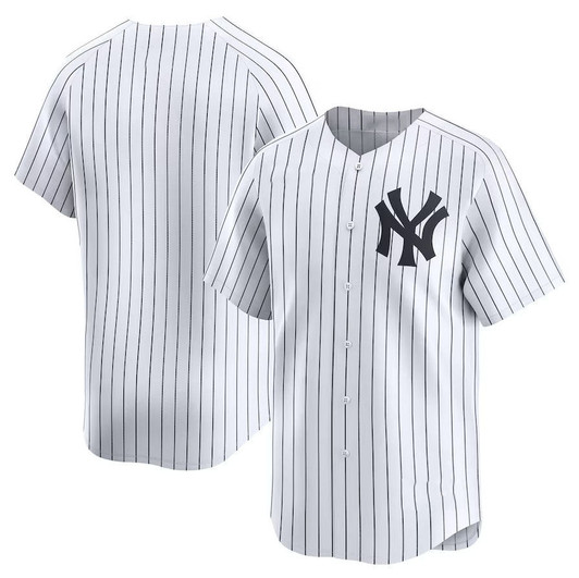 New York Yankees Home Stitches Baseball Jerseys Limited Jersey - White