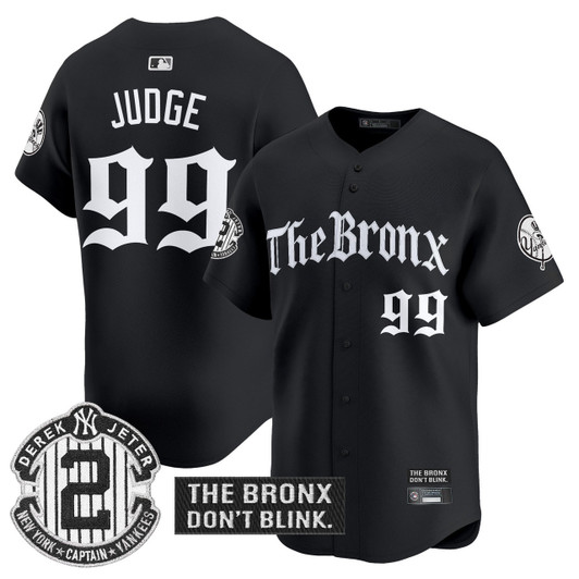 New York Yankees Men'S 'The Bronx Gothic Ink Drop Edition' Vapor Premier Limited Jersey