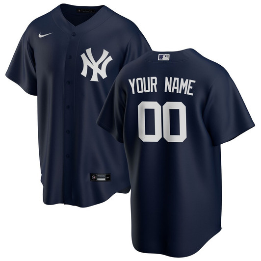 New York Yankees Nike 2020 Alternate Limited Custom Jersey - Navy