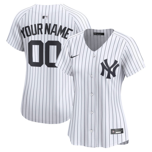 New York Yankees Nike Women'S Home Limited Custom Jersey - White
