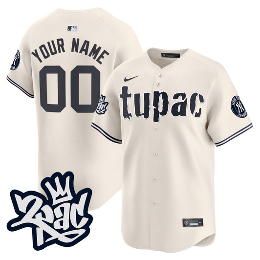 New York Yankees Tupac Shakur Vapor Premier Limited Custom Jersey