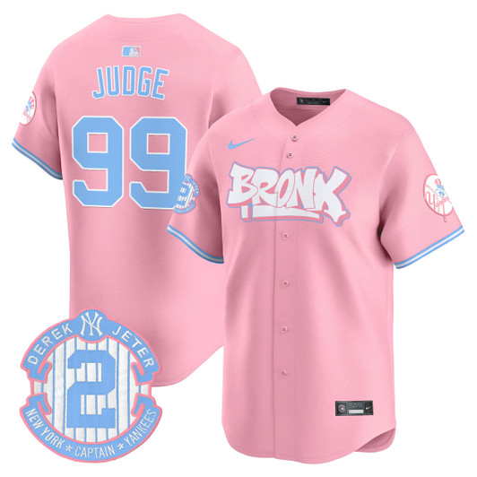 New York Yankees Unisex Bronx Graffiti Vapor Premier V2 Limited Jersey - Bubblegum Pink