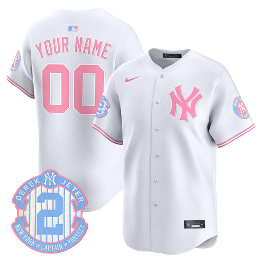 New York Yankees Vapor Premier Limited Custom Jersey - Bubblegum Pink