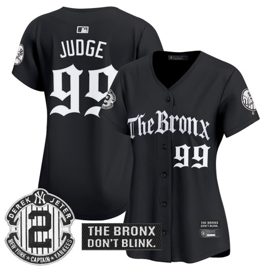 New York Yankees Women'S 'The Bronx Gothic Ink Drop Edition' Vapor Premier Limited Jersey