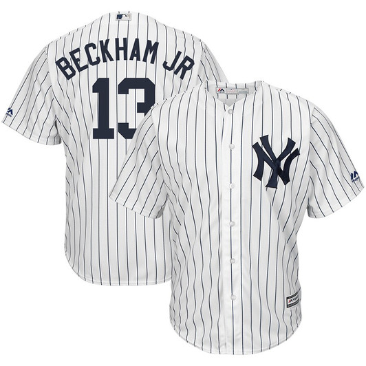 Odell Beckham Jr New York Yankees Majestic X Crossover Limited Cool Base Player Jersey - White