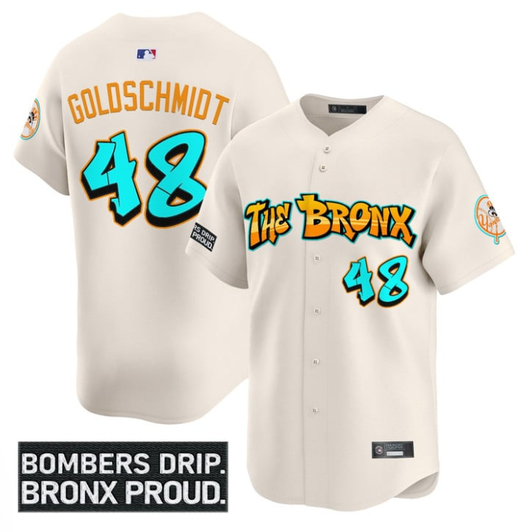 Paul Goldschmidt #48 New York Yankees Graffiti Bronx Bombers Edition Limited Jersey - Navy
