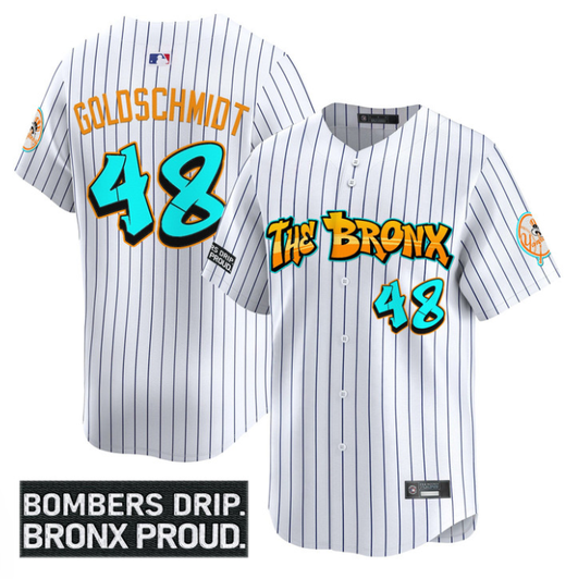 Paul Goldschmidt #48 New York Yankees Graffiti Bronx Bombers Edition Limited Jersey - White