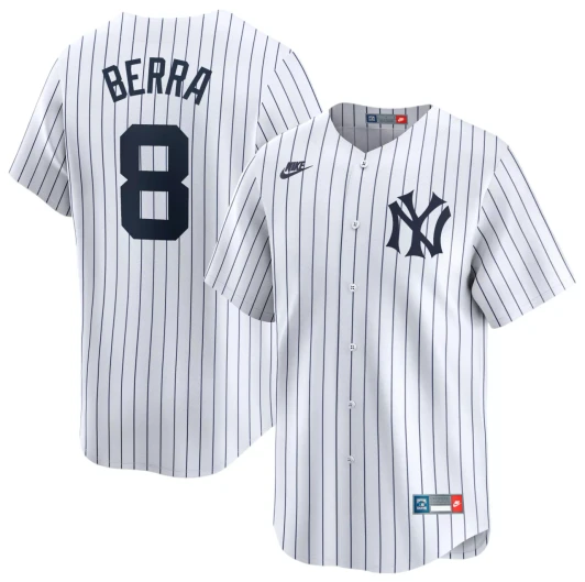 Yogi Berra #8 New York Yankees Nike Men'S Cooperstown Limited Vapor Jersey - White