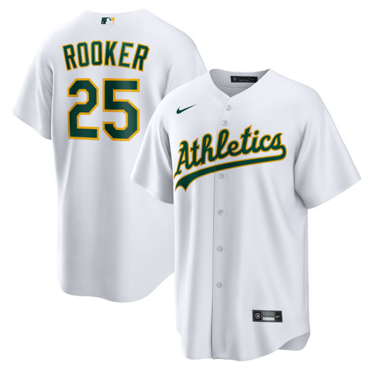 Brent Rooker #25 Oakland Athletics Nike Home Limited Jersey - White