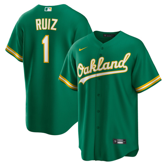 Esteury Ruiz #1 Oakland Athletics Nike Alternate Limited Jersey - Kelly Green