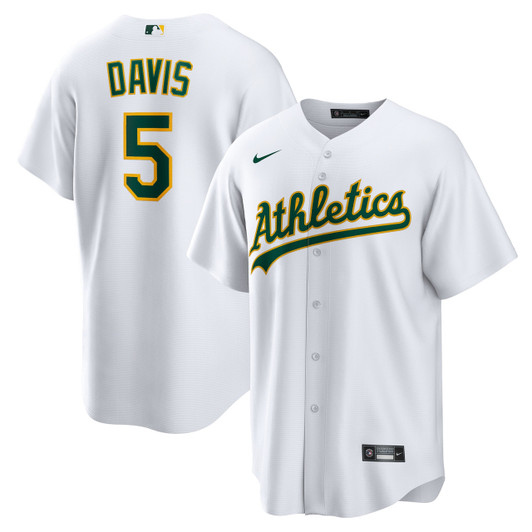 Jd Davis Oakland Athletics Nike Home Limited Jersey - White