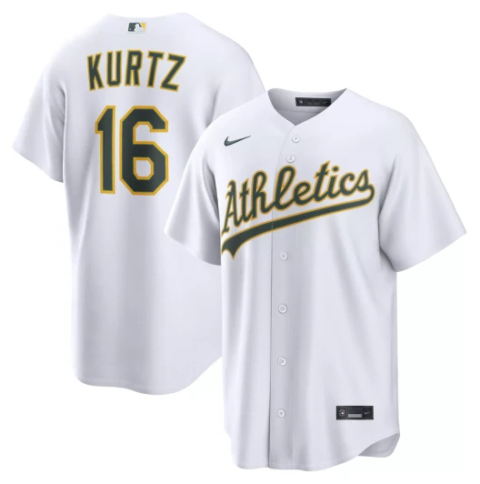 Nick Kurtz #16 Oakland Athletics Nike Men'S Home Limited Jersey - White