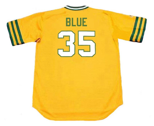 Oakland Athletics 1972 Vida Cooperstown Limited Throwback Baseball Jersey - Blue