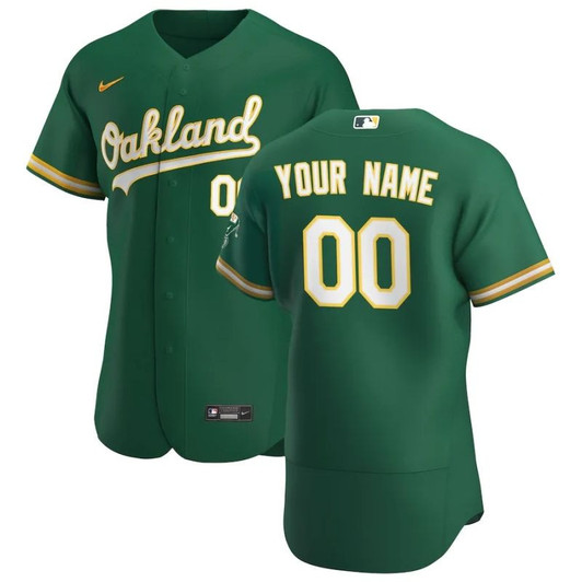 Oakland Athletics 2020 Personalized Limited Custom Jersey - Green