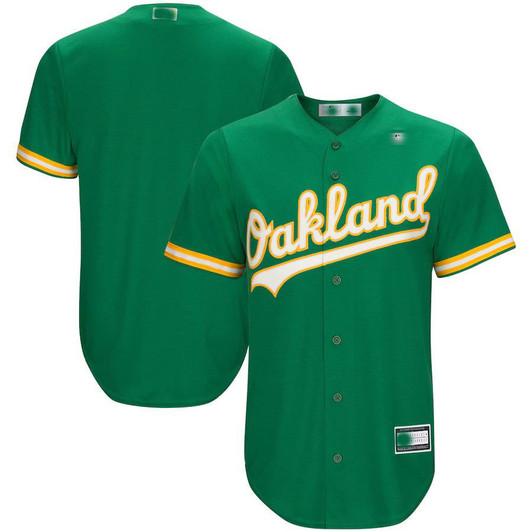 Oakland Athletics Big & Tall Limited Baseball Jerseys Team Jersey - Kelly Green