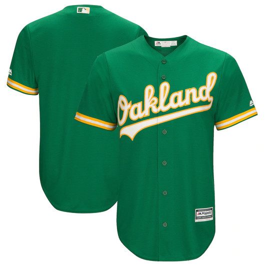 Oakland Athletics Majestic Limited Cool Base Team Jersey - Kelly Green