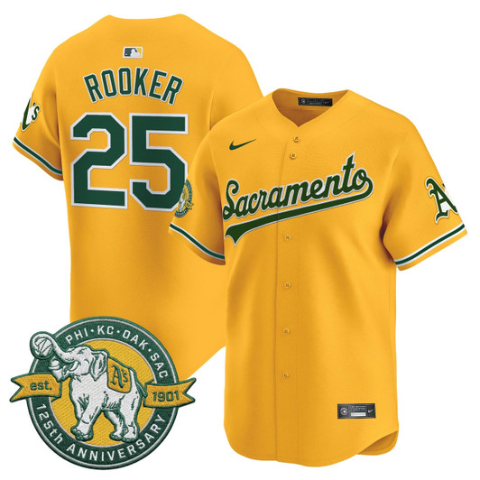 Oakland Athletics Men Sacramento Edition Vapor Premier 125Th Anniversary Patch Limited Jersey