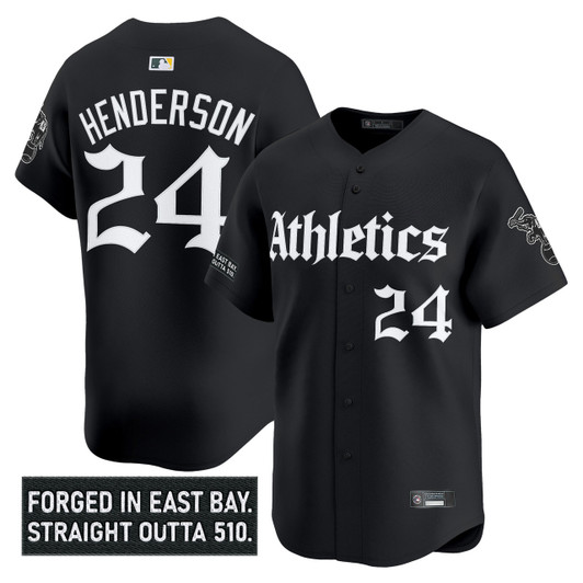 Oakland Athletics Men'S 'Gothic East Bay Edition' Vapor Premier Limited Jersey