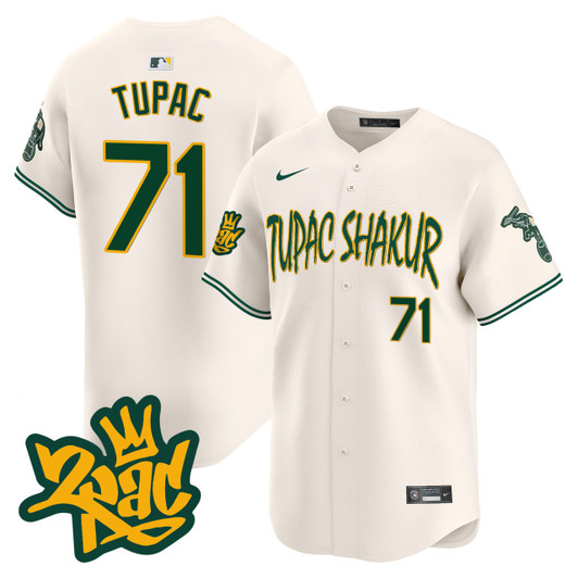 Oakland Athletics Men'S Tupac Shakur Vapor Premier Limited Jersey