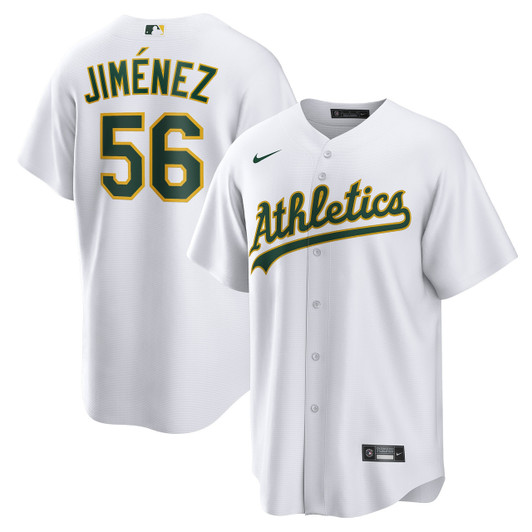 Oakland Athletics Nike Dany Jim������������Nez Home Limited Player Jersey - White