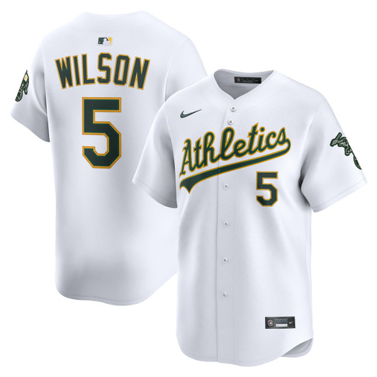 Oakland Athletics Wilson Men'S Jacob Nike Home Limited Player Jersey - White