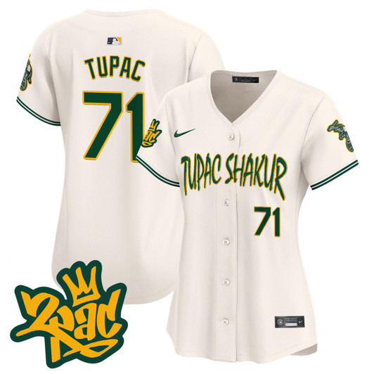 Oakland Athletics Women'S Tupac Shakur Vapor Premier Limited Jersey