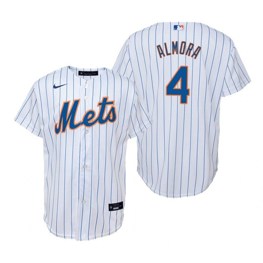 New York Mets #4 Albert Almora Jr 2020 Alternate White Jersey Gift For Mets Fans