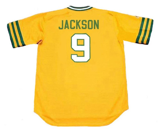 Reggie Jackson #9 Oakland Athletics 1972 Cooperstown Limited Throwback Baseball Jersey