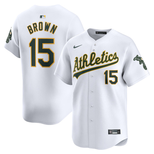 Seth Brown #15 Oakland Athletics Nike Home Limited Player Jersey - White