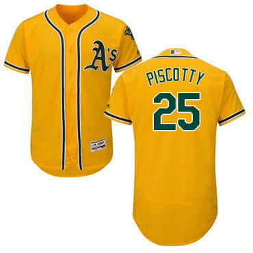 Stephen Piscotty #25 Oakland Athletics Flexbase Authentic Jersey - Gold
