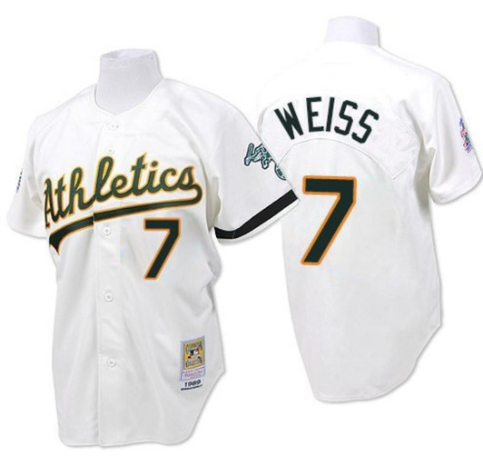 Walt Weiss #7 Oakland Athletics 1989 Limited Throwback Jersey - White