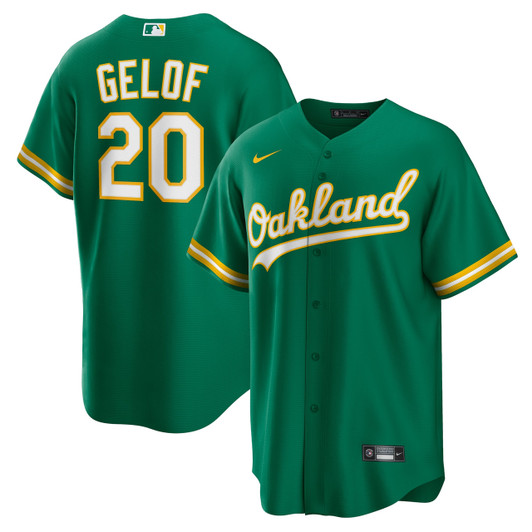 Zack Gelof #20 Oakland Athletics Nike Alternate Limited Jersey - Kelly Green