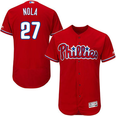 Aaron Nola #27 Philadelphia Phillies Flexbase Authentic Jersey - Red