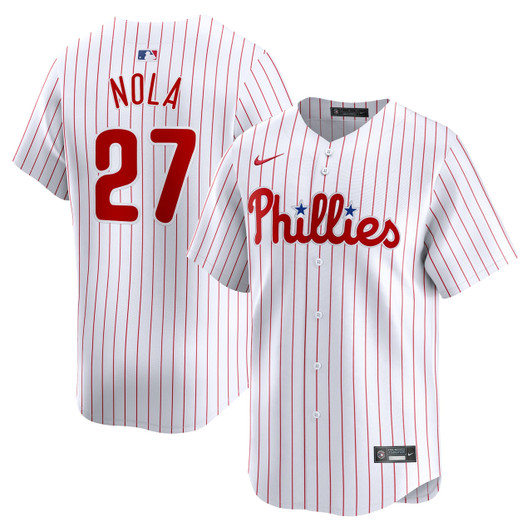 Aaron Nola #27 Philadelphia Phillies Nike Home Limited Player Jersey - White