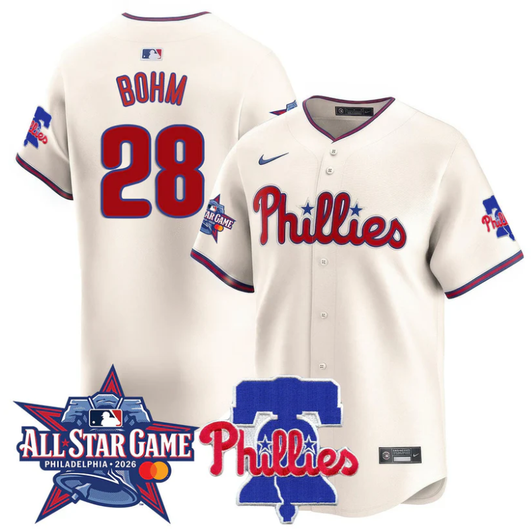 Alec Bohm #28 Philadelphia Phillies 2026 All-Star Limited Jersey - Cream