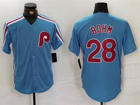 Alec Bohm #28 Philadelphia Phillies Limited Cool Base Baseball Jersey - Blue