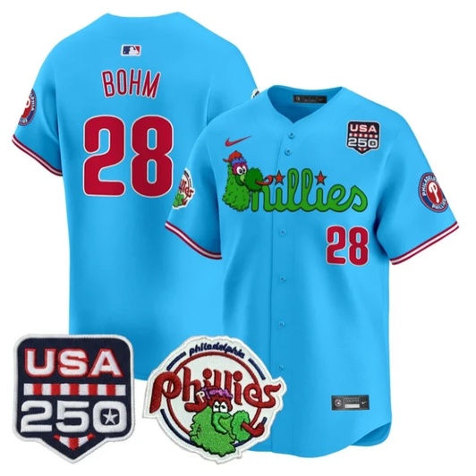 Alec Bohm #28 Philadelphia Phillies Phanatic Usa Limited Jersey