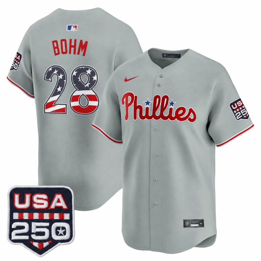 Alec Bohm #28 Philadelphia Phillies Usa Fourth Of July Vapor Premier Limited Jersey