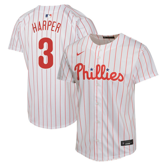 Bryce Harper #3 Philadelphia Phillies Nike Youth Home Limited Player Jersey - White