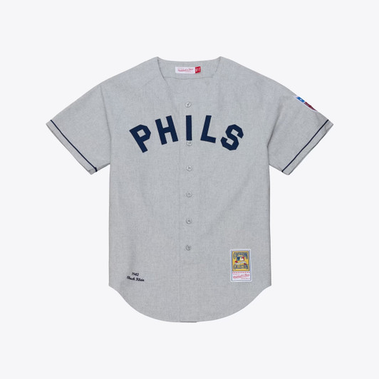 Chuck Klein #1 Philadelphia Phillies 1942 Authentic Jersey - Gray