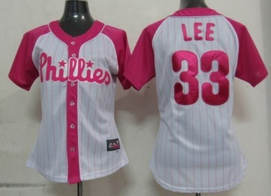 Cliff Lee #33 Philadelphia Phillies Majestic Womens 2012 Fashion By Athletic Limited Jersey