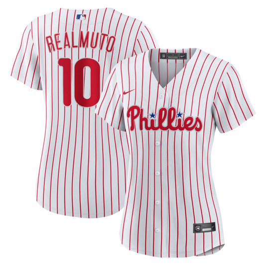 J.T. Realmuto #10 Philadelphia Phillies Nike Women'S Home Limited Jersey - White