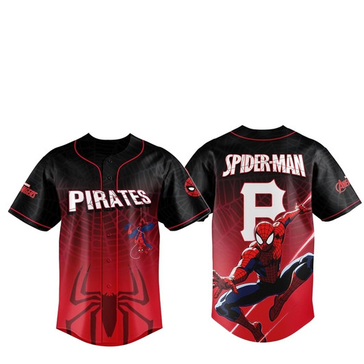 2025 Pittsburgh Pirates Spider Man Night Baseball Jersey