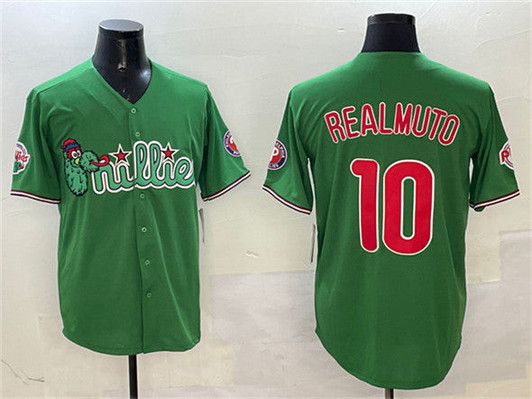 J.T. Realmuto #10 Philadelphia Phillies Phanatic Limited Baseball Jersey - Green