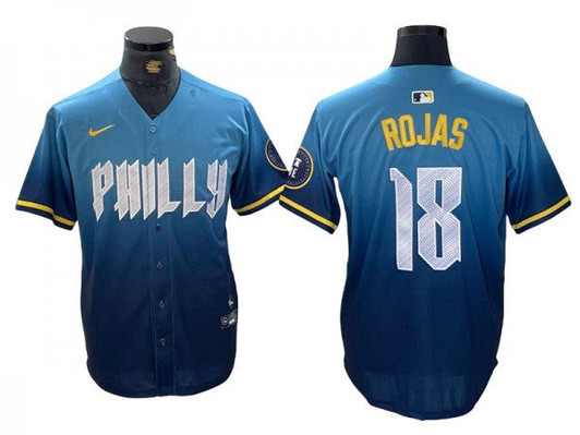 Johan Rojas #18 Philadelphia Phillies 2024 City Connect Limited Jersey - Blue