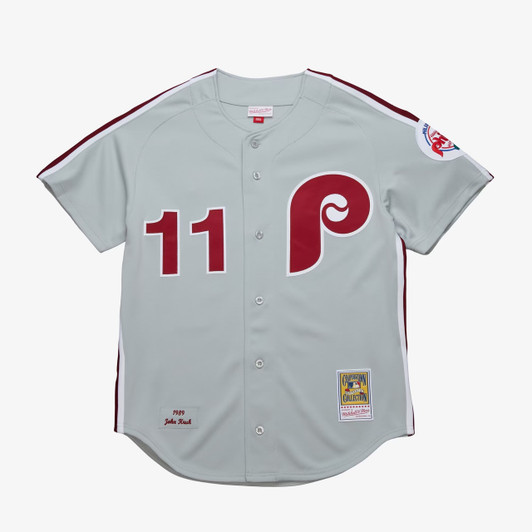 John Kruk #29 Philadelphia Phillies 1989 Authentic Road Jersey - Gray
