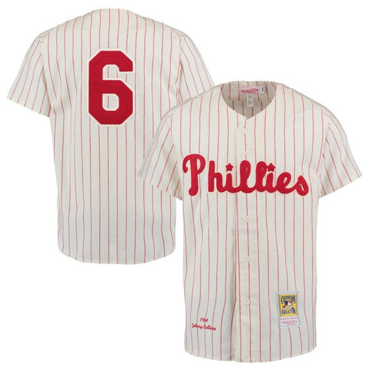 Johnny Callison Philadelphia Phillies 1964 Limited Throwback Jersey - Cream