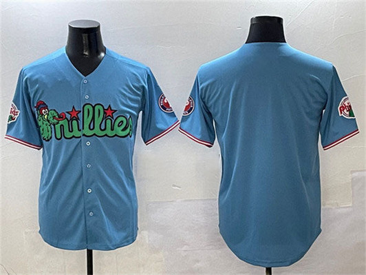 Light Blue Philadelphia Phillies Blank Phanatic Limited Baseball Jersey